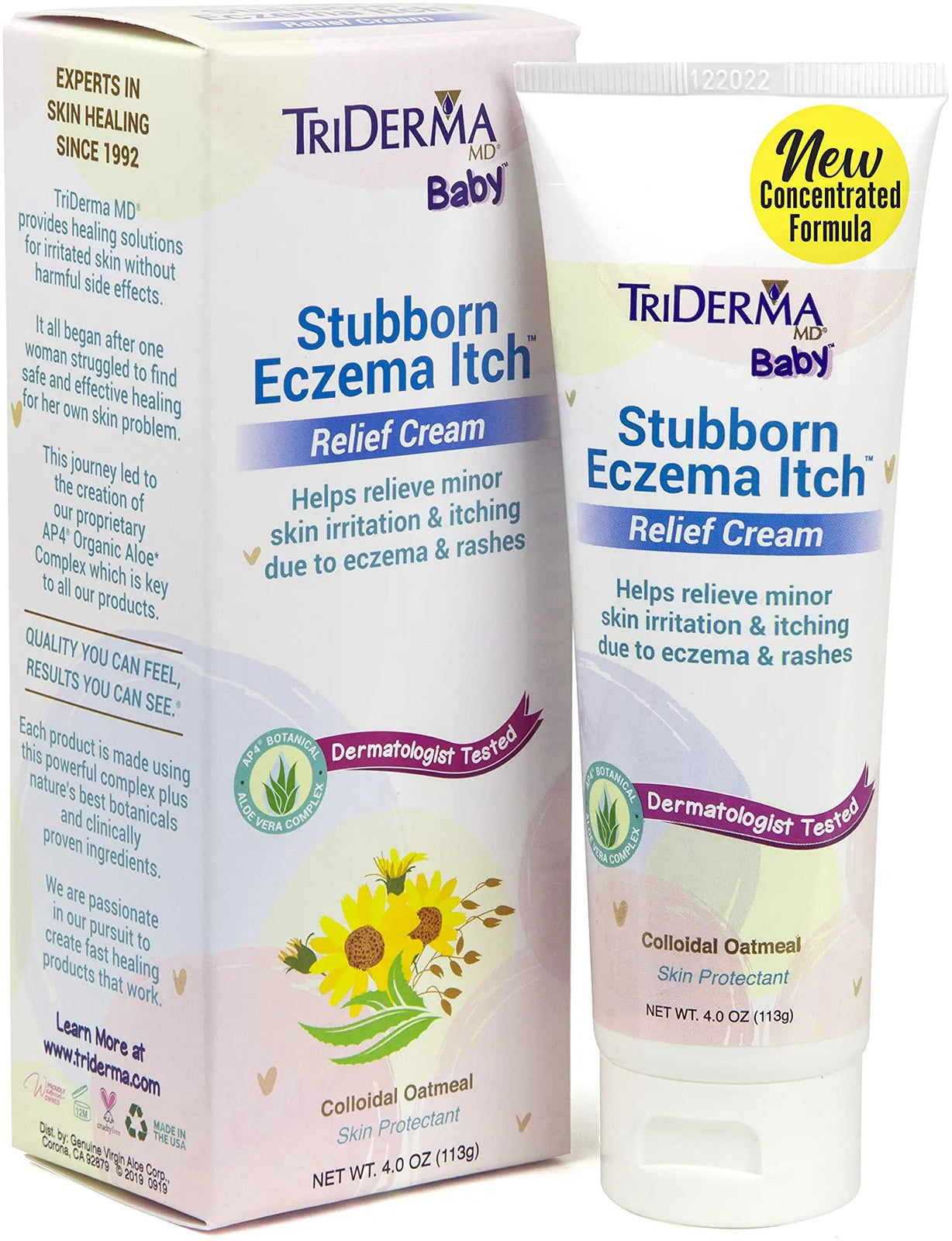 TriDerma Baby Stubborn Eczema Itch Relief Cream