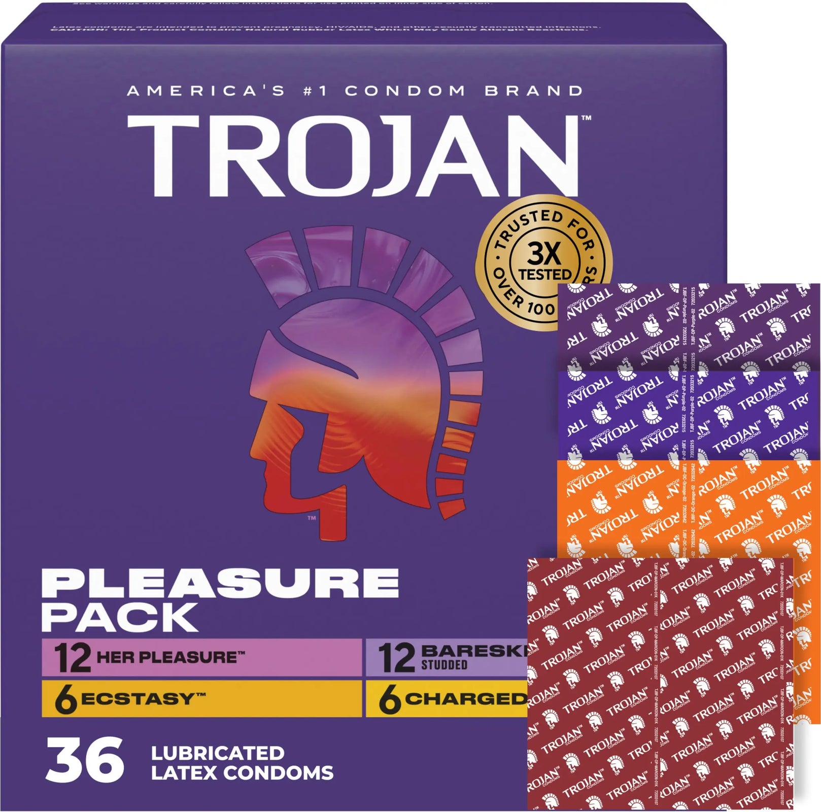 Trojan Stimulations Ultra Ribbed Condoms
