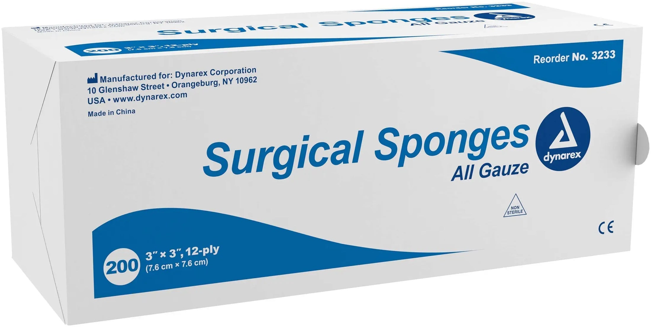Dynarex Non-Sterile Gauze Sponges - 2 inch and 3 inch