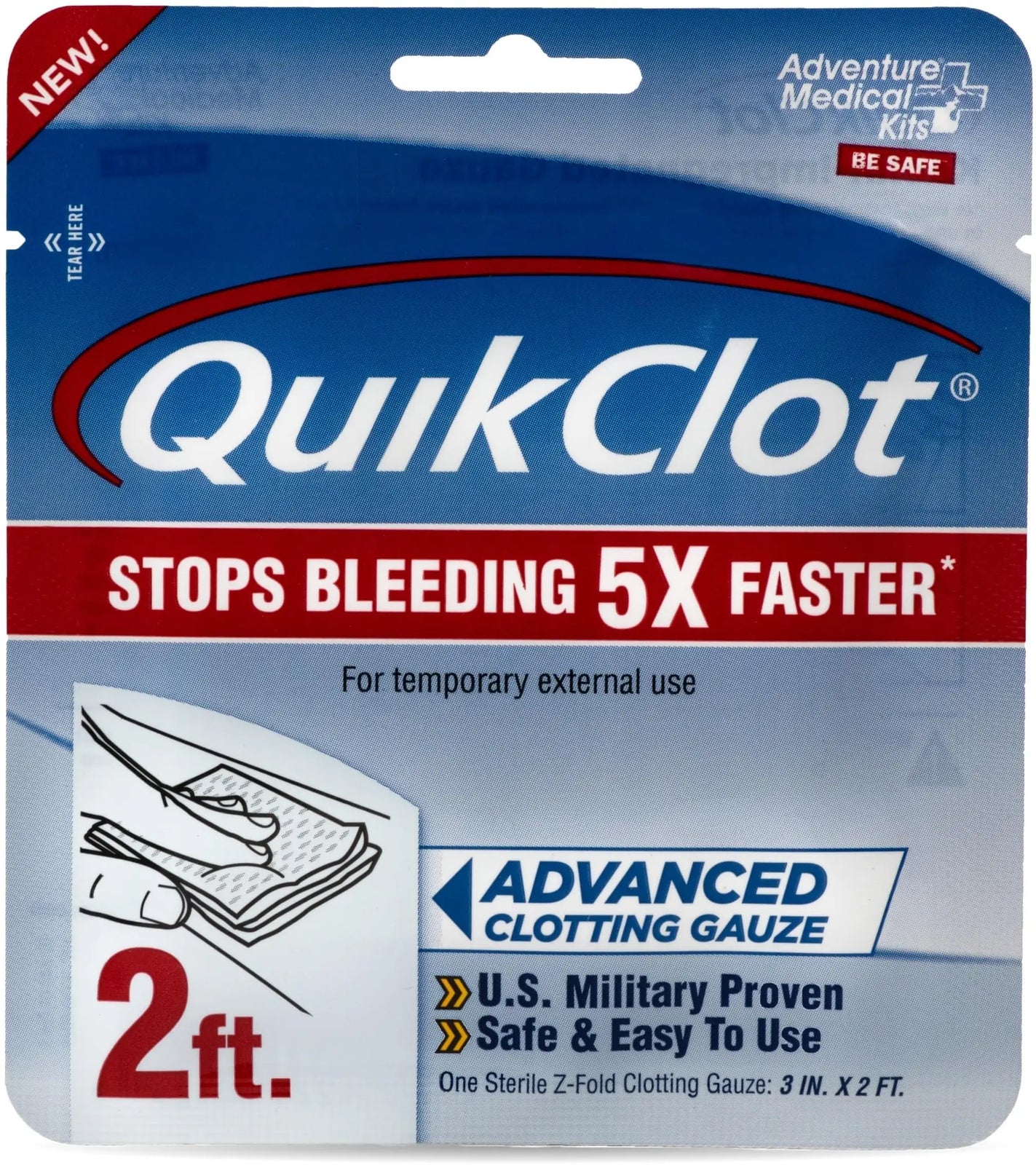 Adventure Medical Kits QuikClot Hemostatic Gauze