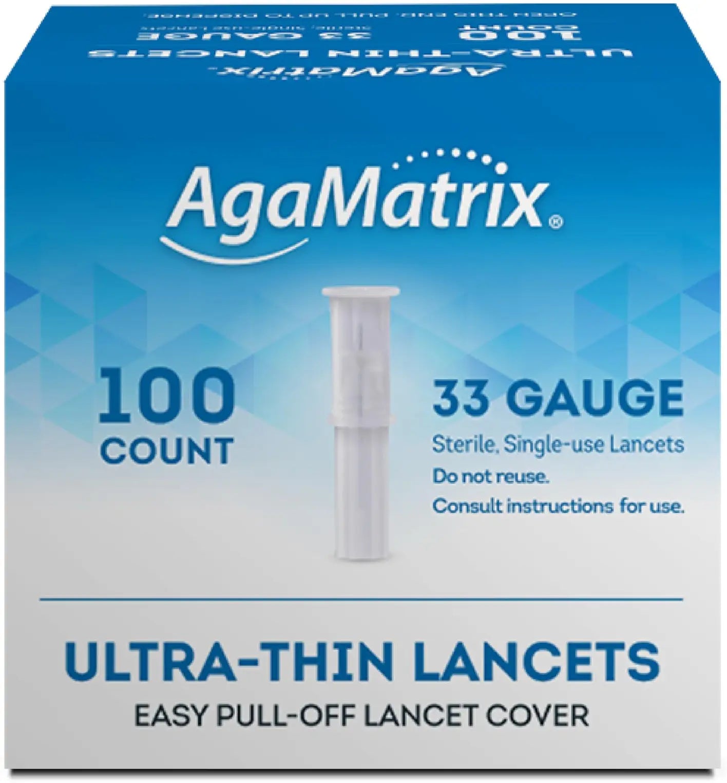 AgaMatrix Ultra-Thin 33G Lancets