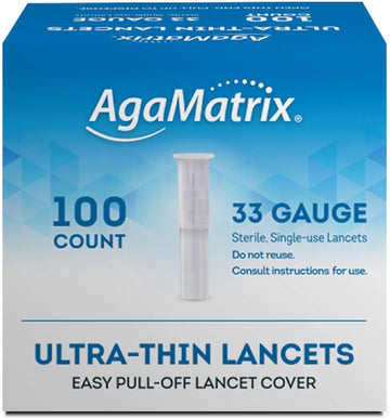 AgaMatrix Ultra-Thin 33G Lancets