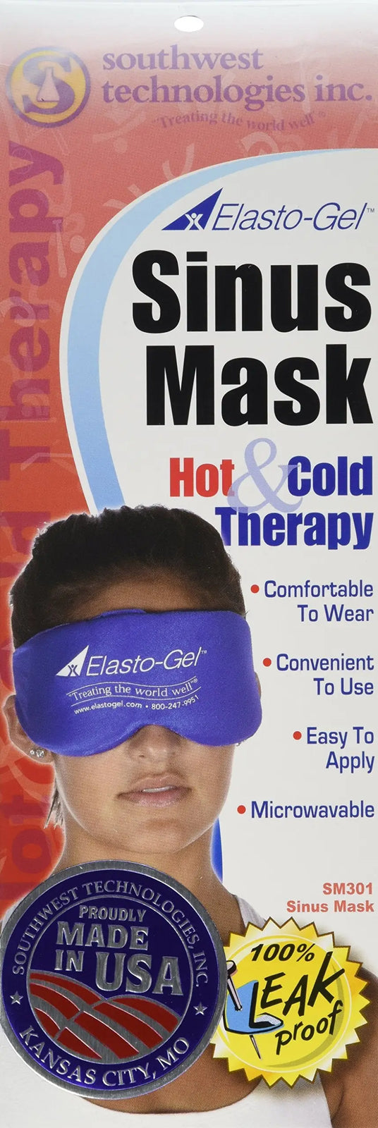 Elasto-Gel Sinus Mask 3" x 8-1/2"