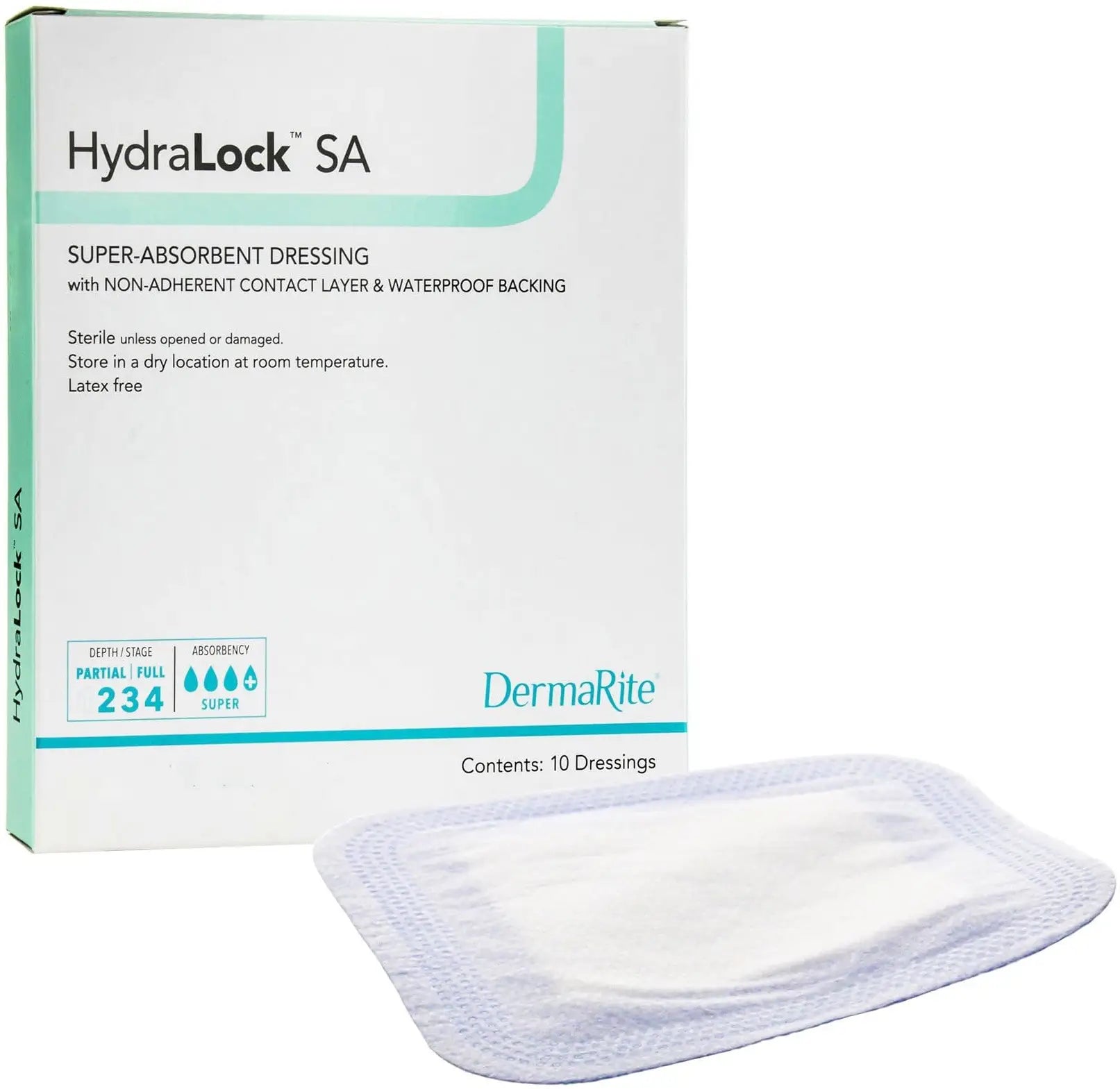 DermaRite SA Superabsorbent Wound Dressing 3x3in