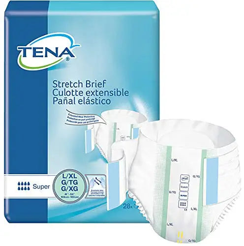 TENA Stretch Super Brief Large/X-Large 41" - 64"