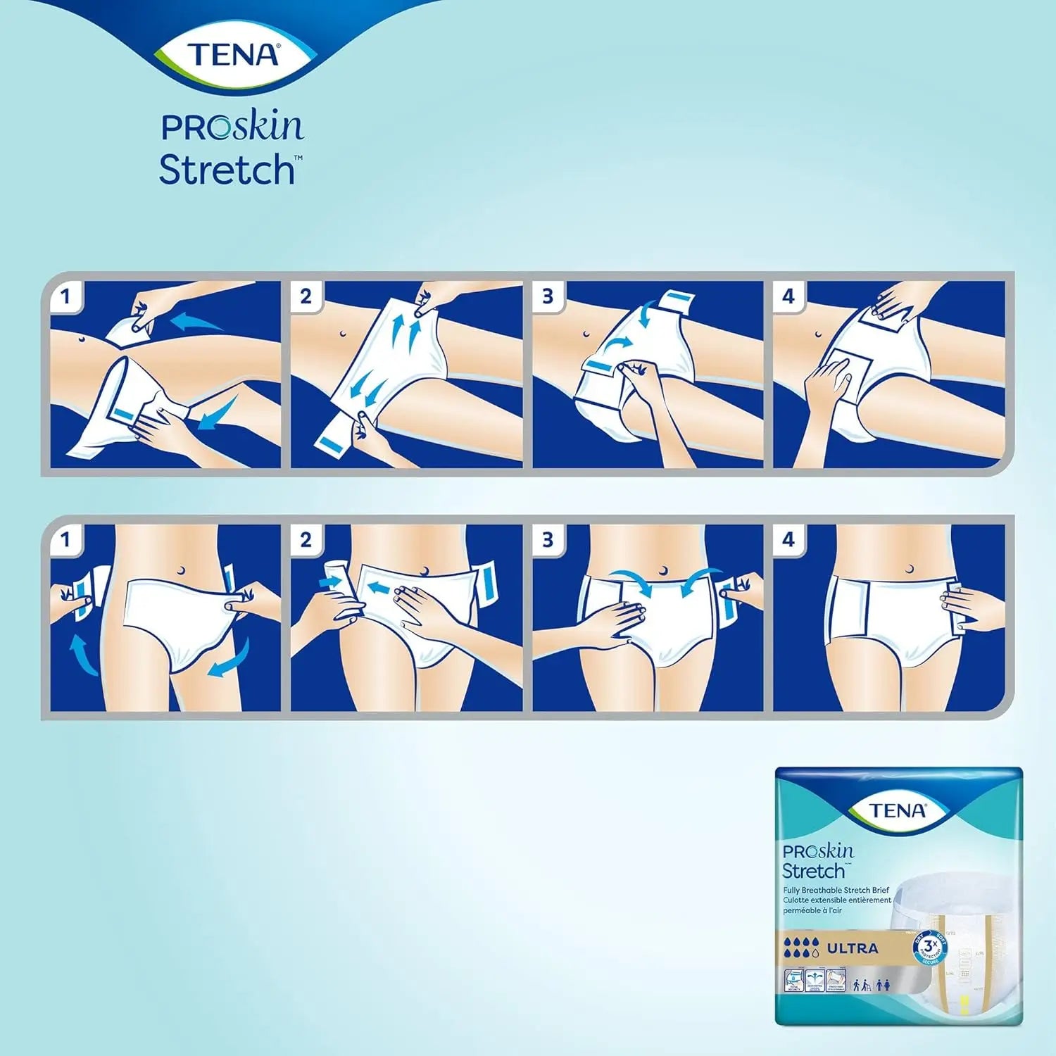 TENA Ultra Stretch Brief - Adult Incontinence Protection