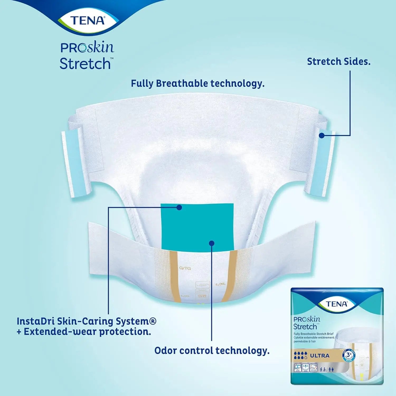TENA Ultra Stretch Brief - Adult Incontinence Protection