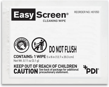 PDI EasyScreen Screen Cleaning Wipe 5x8