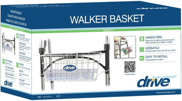 Drive Medical Walker Basket with Cup Holder