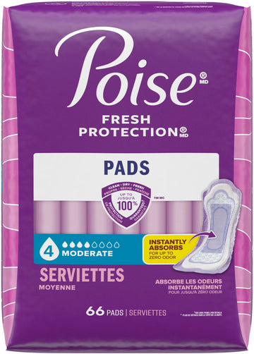 Poise Moderate Absorbency Incontinence Pads