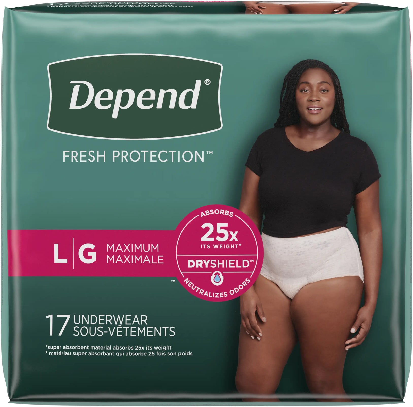 Depend Maximum Absorbency Underwear for Women