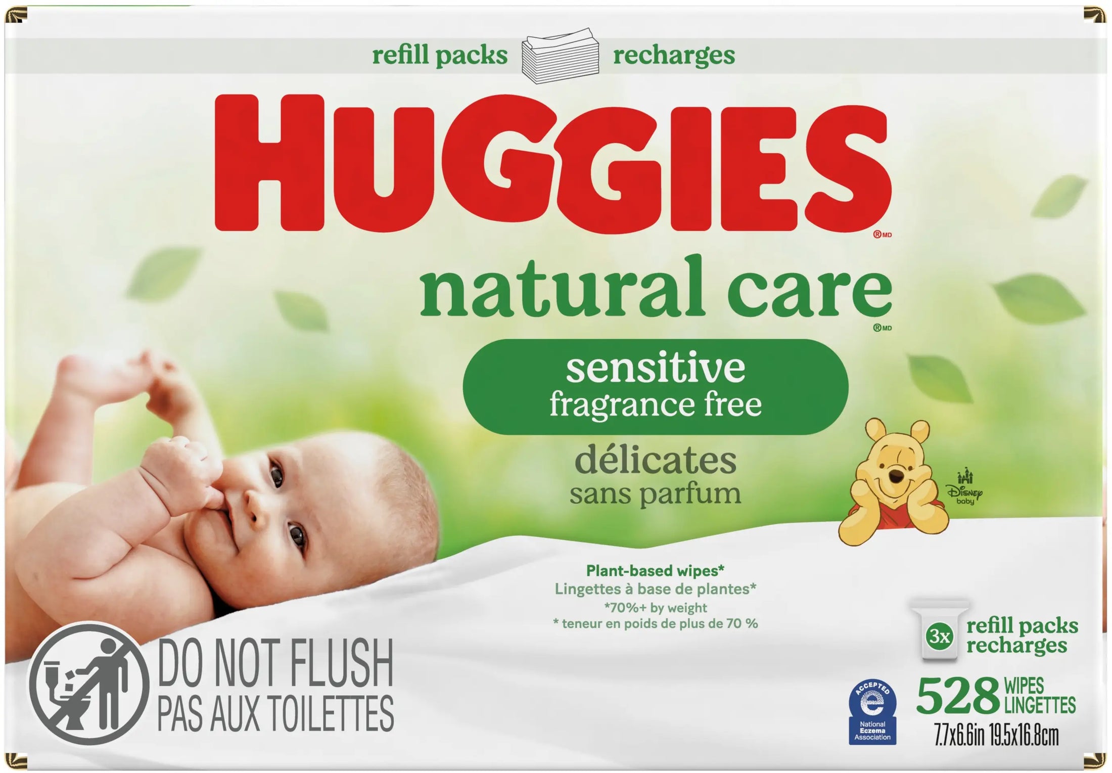 Kimberly-Clark Natural Care HUGGIES Natural Care Fragrance-Free Baby Wipes