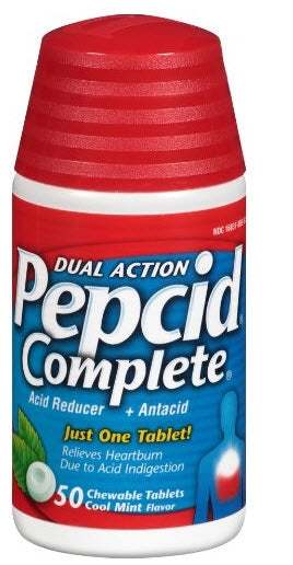Pepcid® Complete Chewable Tablets - 50 per Bottle, Cool Mint
