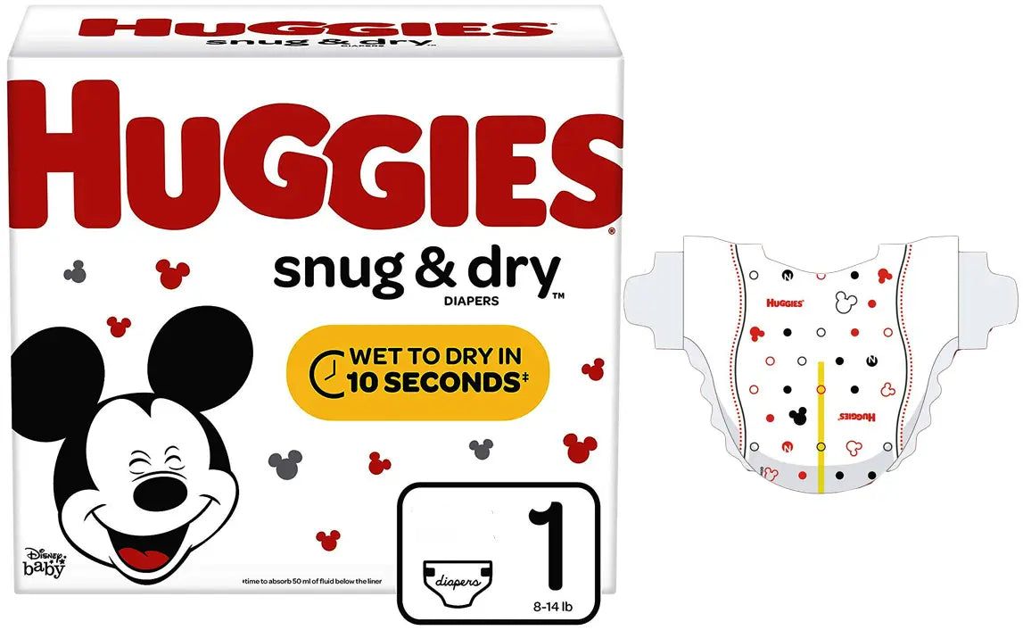 Huggies Snug & Dry Diapers - Multiple Sizes Available