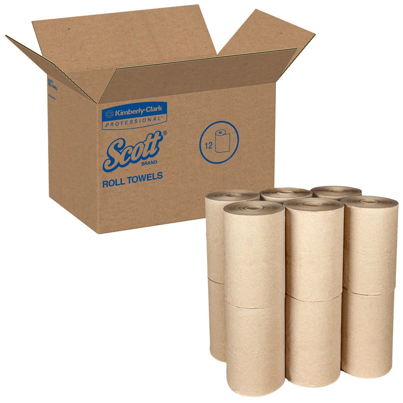 Scott Roll Towels, Natural, 8 in x 400 ft