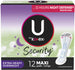 U by Kotex Premium Maxi Extra Heavy Overnight Pads with Wings