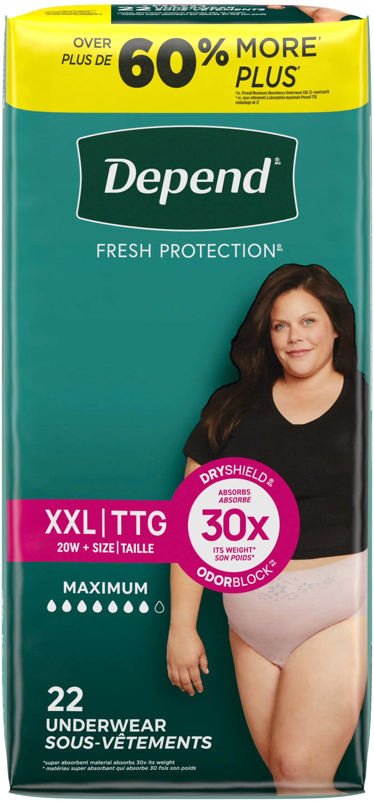 Depend Maximum Absorbency Underwear for Women