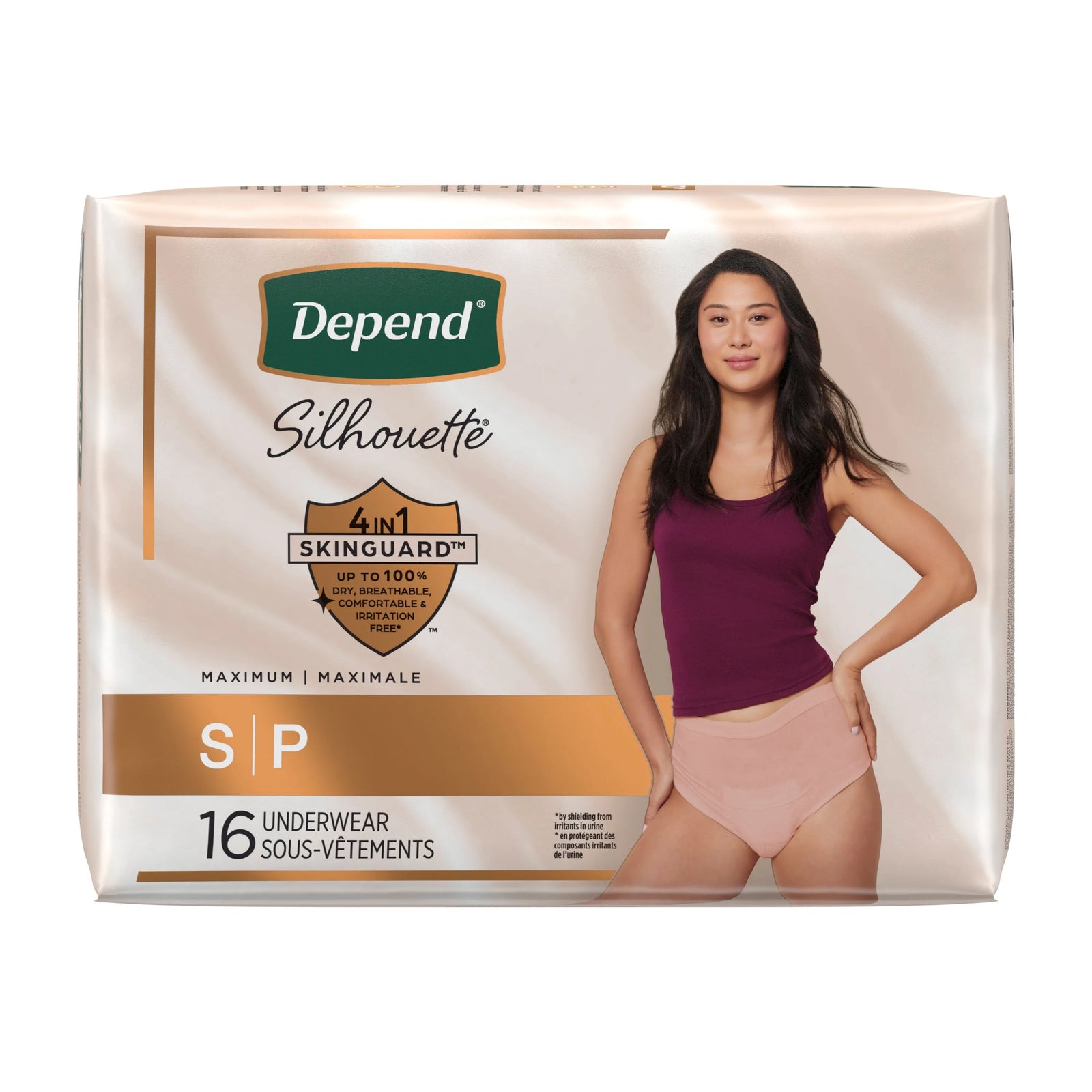 Depend Silhouette Max Absorbency Underwear for Women, Pink