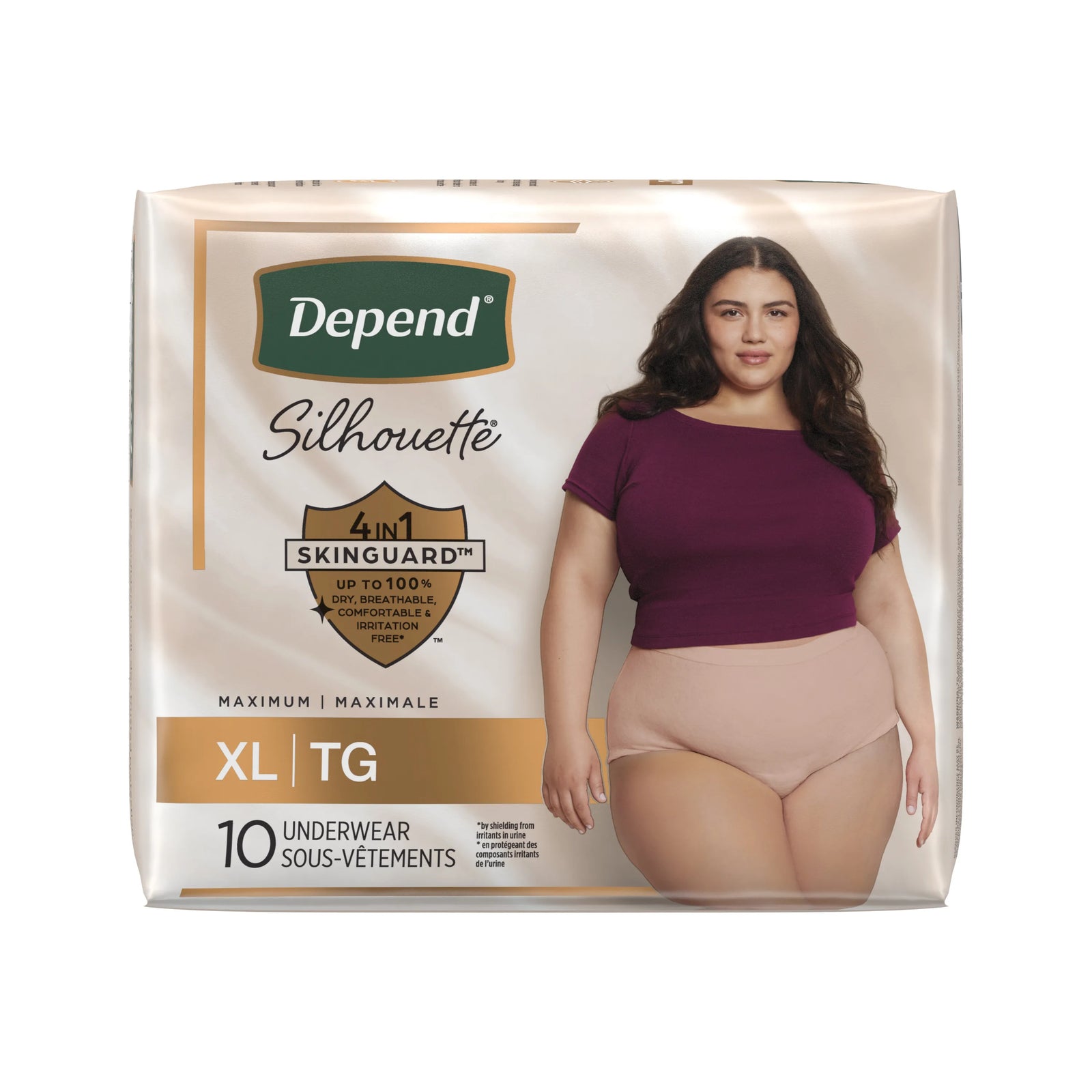 Depend Silhouette Max Absorbency Underwear for Women, Pink