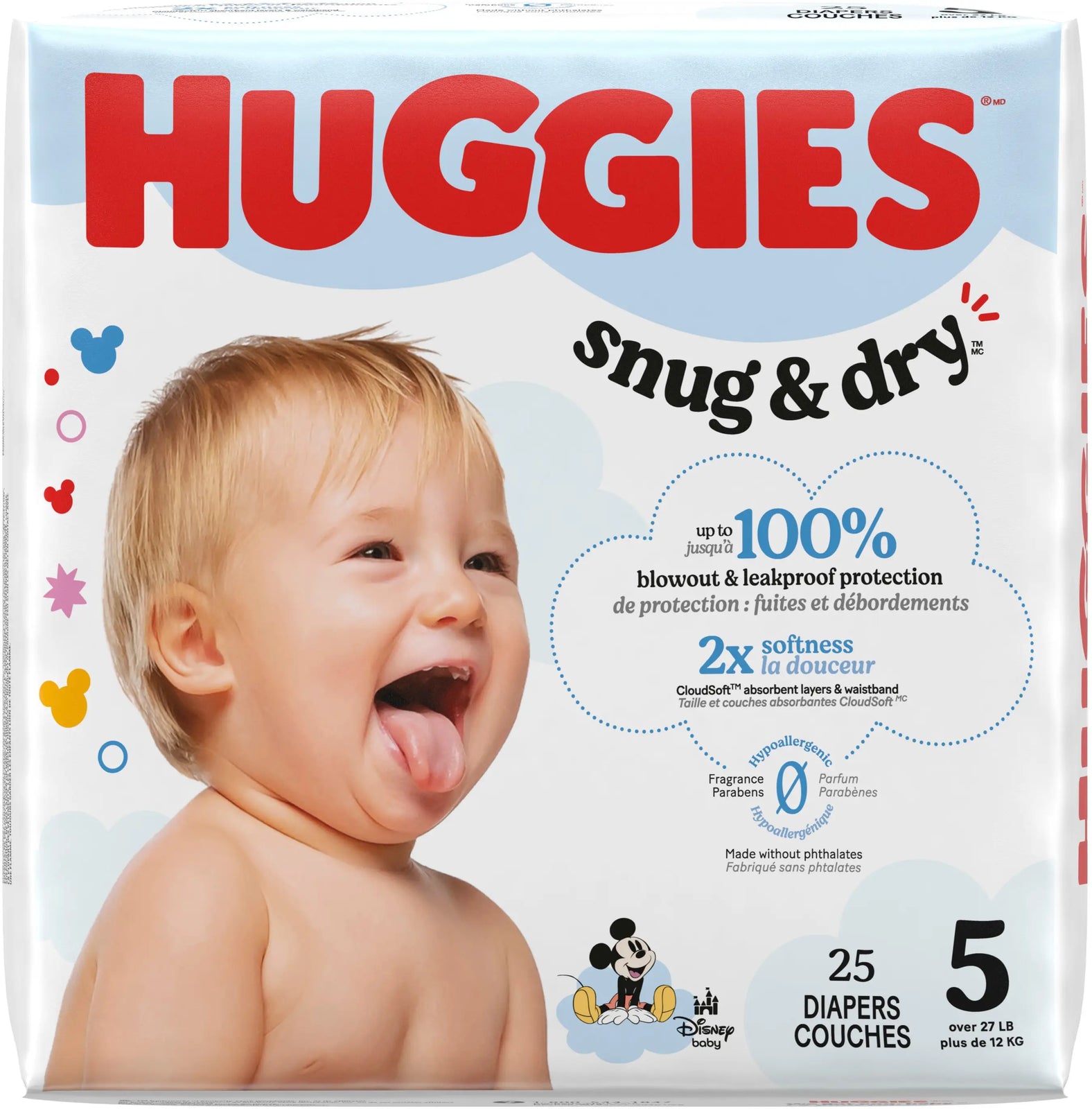 Huggies Snug & Dry Diapers - Multiple Sizes Available
