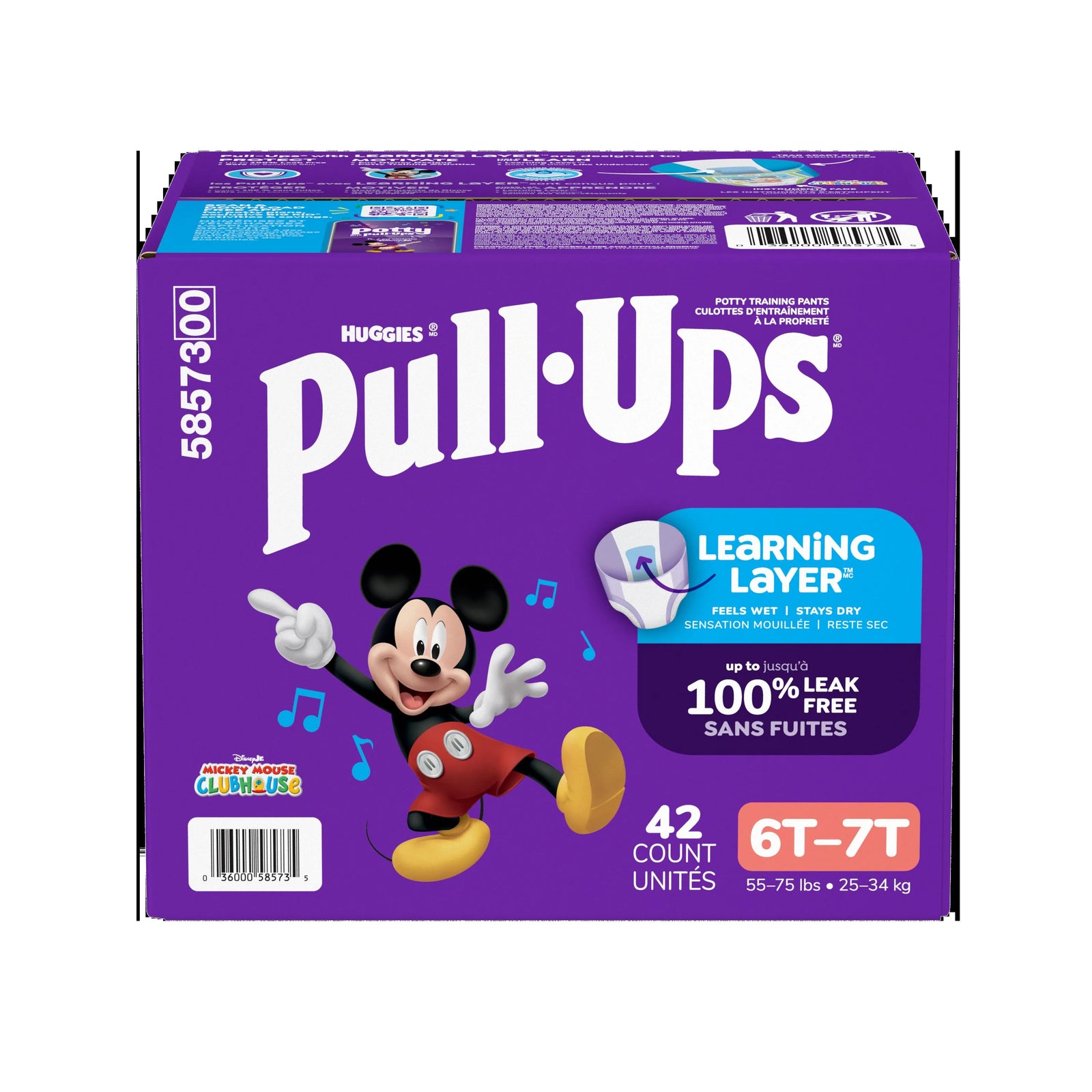 Kimberly Clark Pull-Ups Learning Designs Boys' Training Pants, 6T–7T