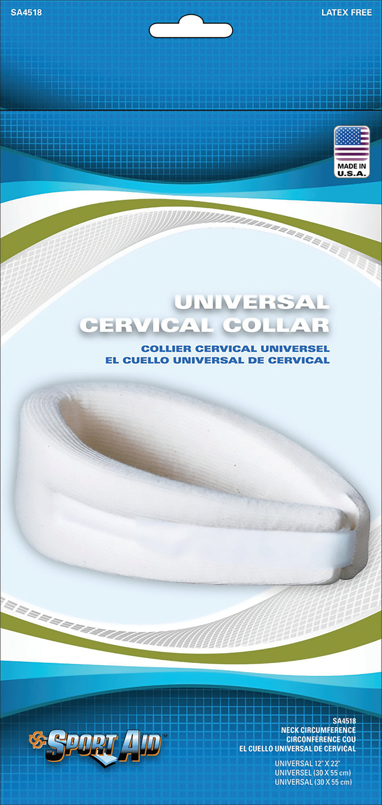 Sport Aid Universal Cervical Collar, Latex-Free, 2 1/2 Inch