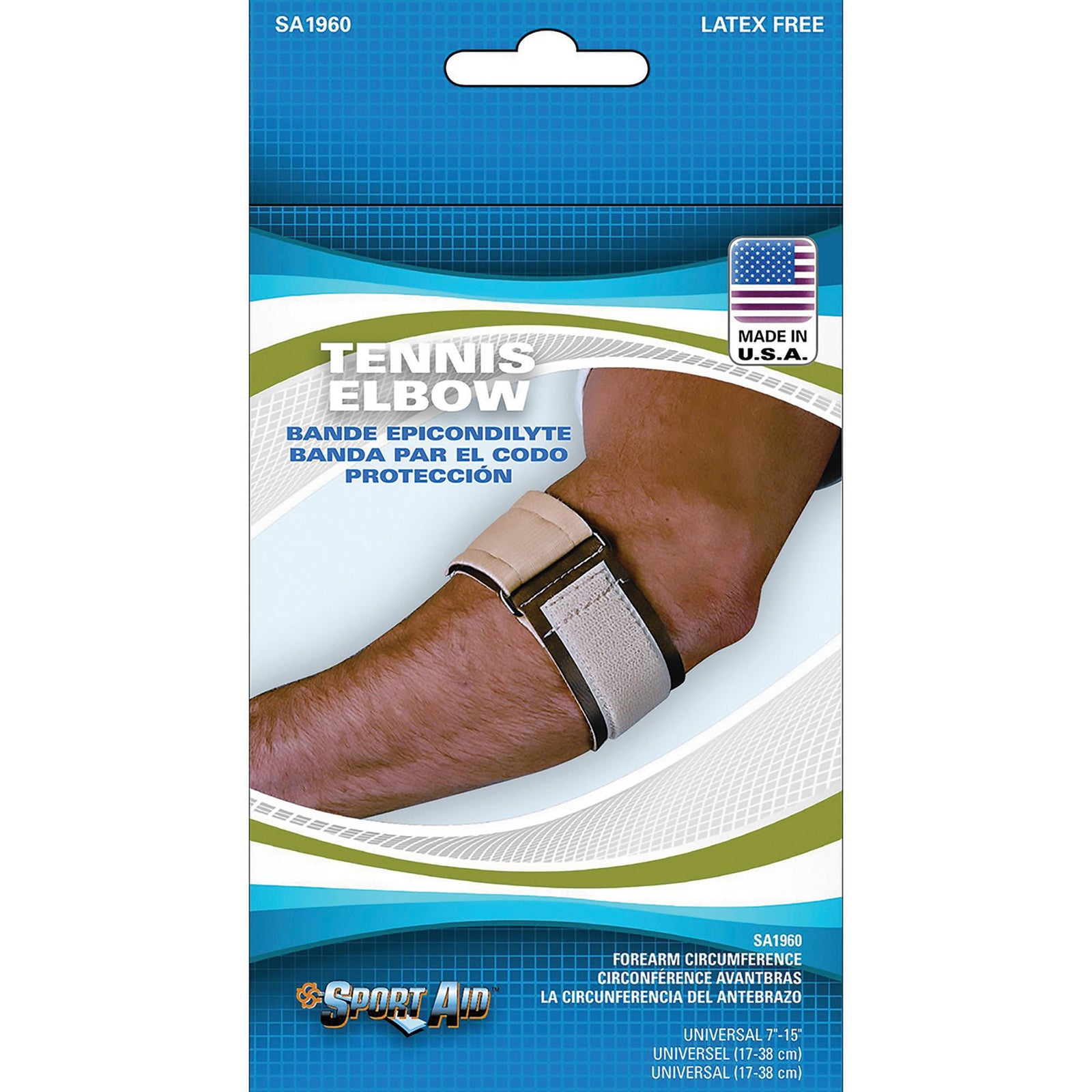 Sport Aid Tennis Elbow Support, Beige, One Size Fits Most