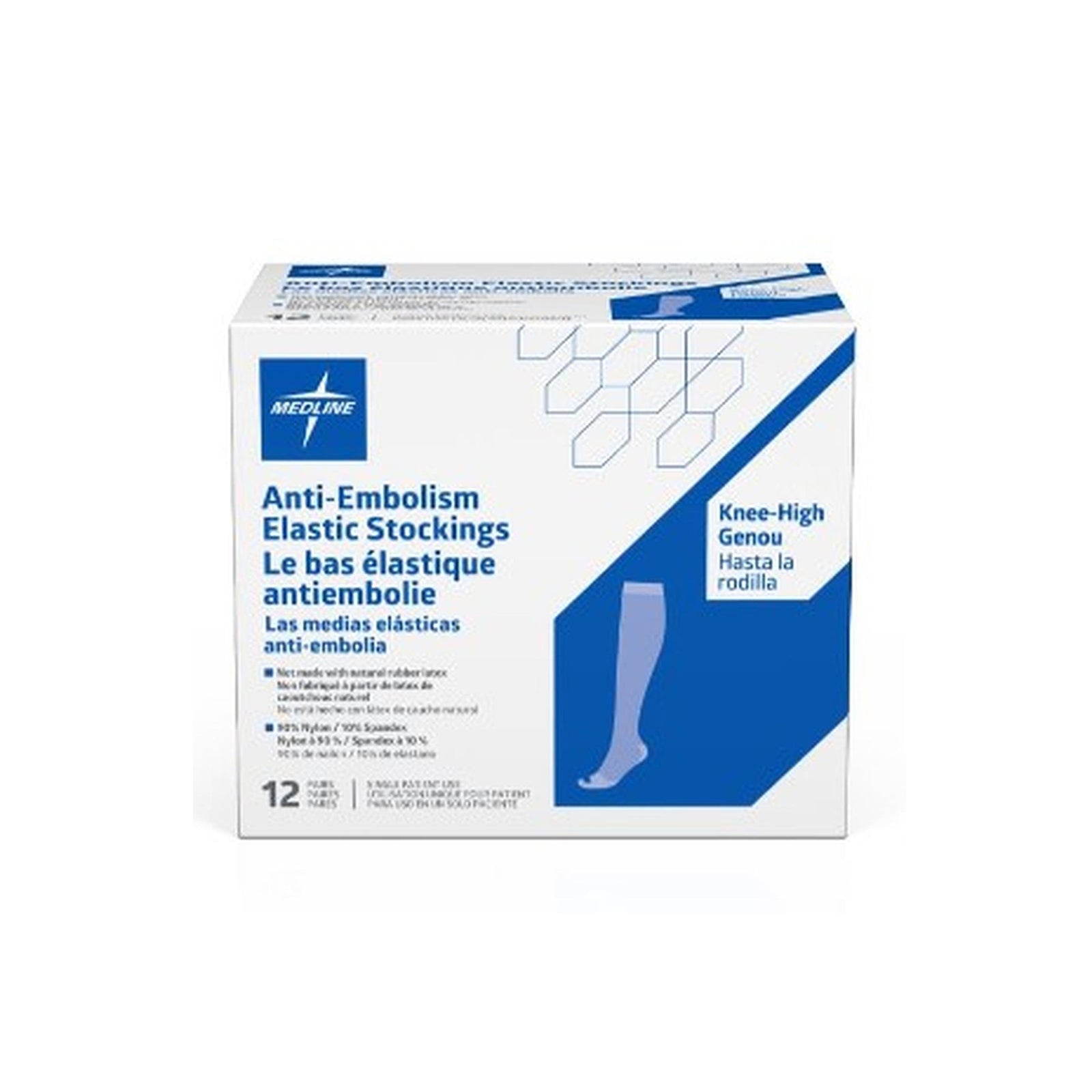 EMS® Anti-embolism Stocking Knee High Medium Inspection Toe