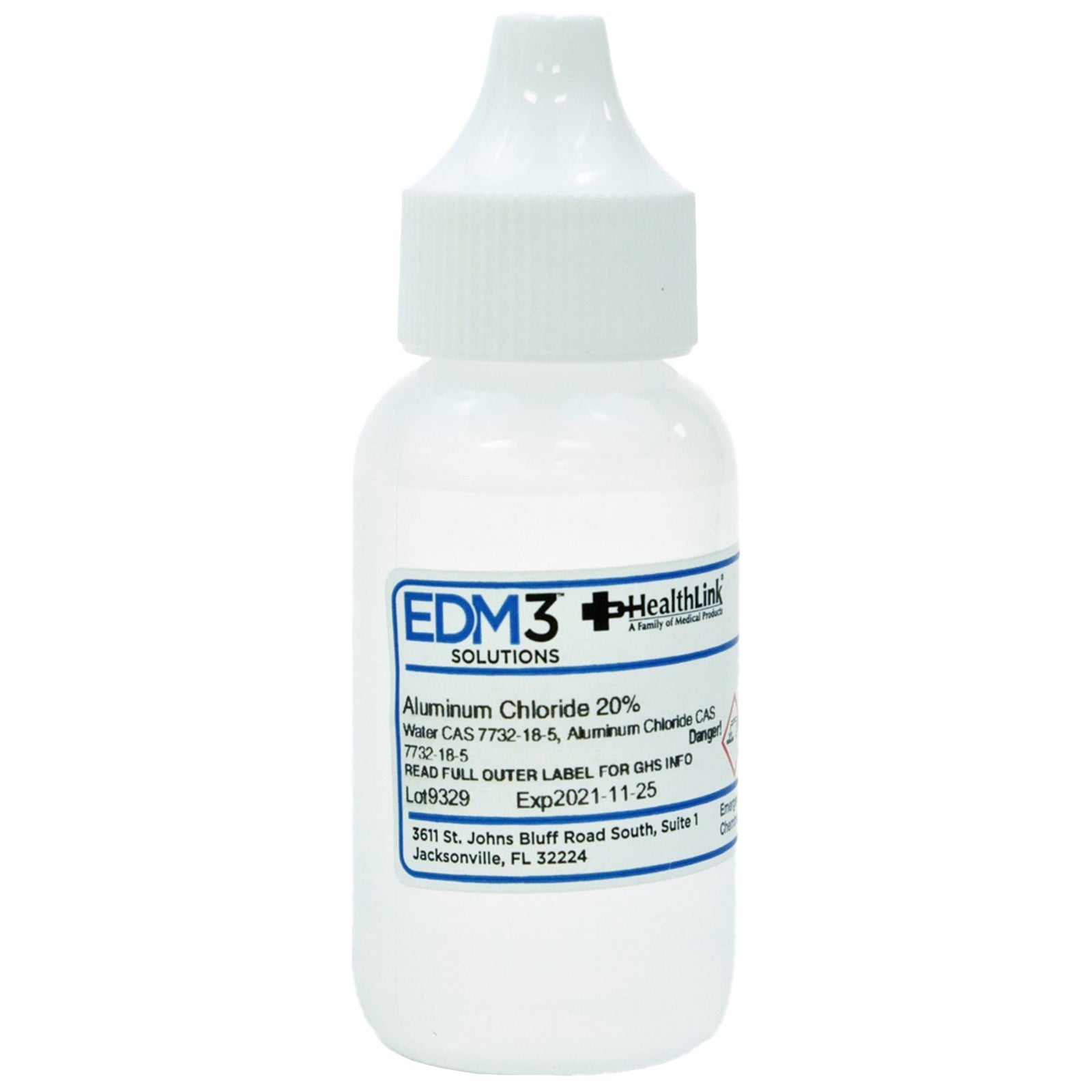 Chemistry Reagent Aluminum Chloride 20% 1 oz.