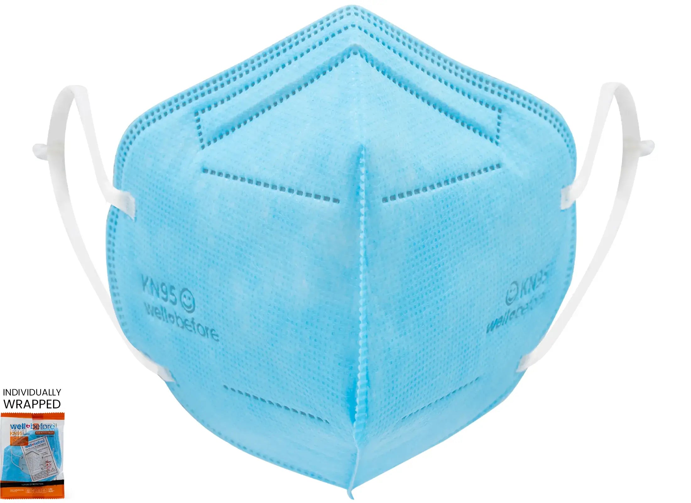 Kids KN95 Mask | Individually Wrapped, Elastic Ear Loops