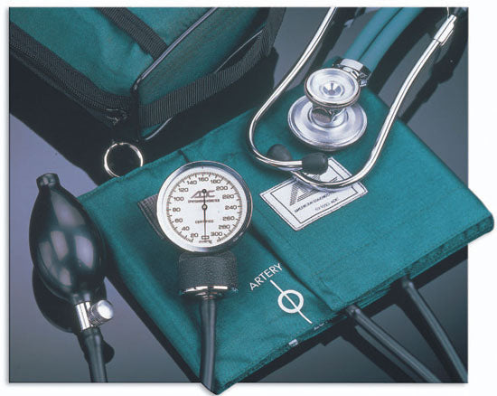 AMERICAN DIAGNOS Sphygmomanometer and Stethoscope Combo, Orange