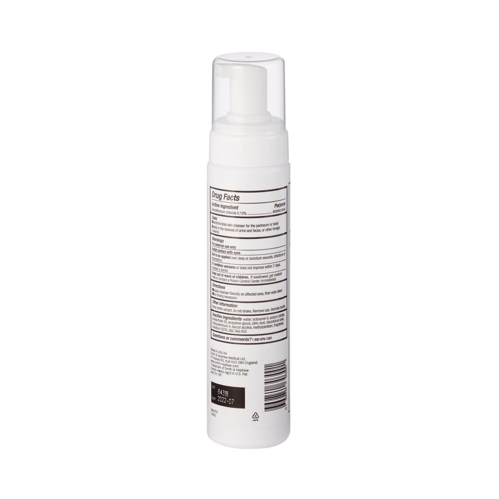 Secura™ Total Body Rinse-Free Antimicrobial Foaming Body Wash