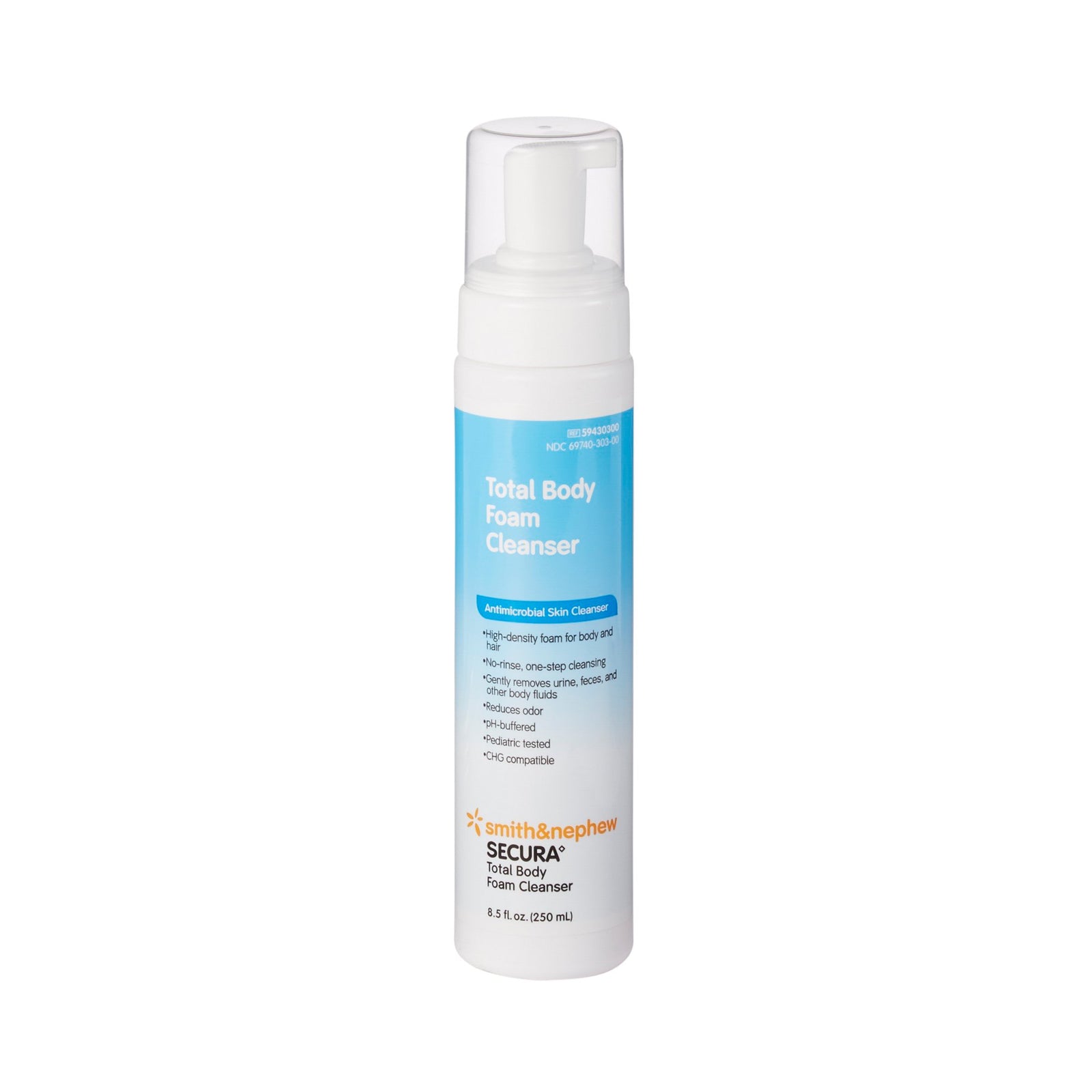 Secura™ Total Body Rinse-Free Antimicrobial Foaming Body Wash