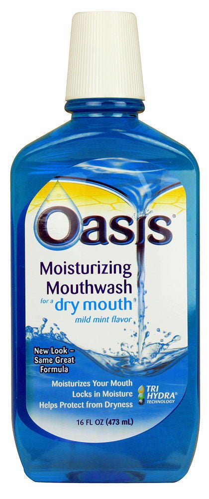 Oasis Moisturizing Mouthwash for Dry Mouth, Mild Mint, 16 fl oz