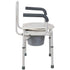 Mabis Drop Arms Steel Frame Commode Chair with 14 Inch Seat Width