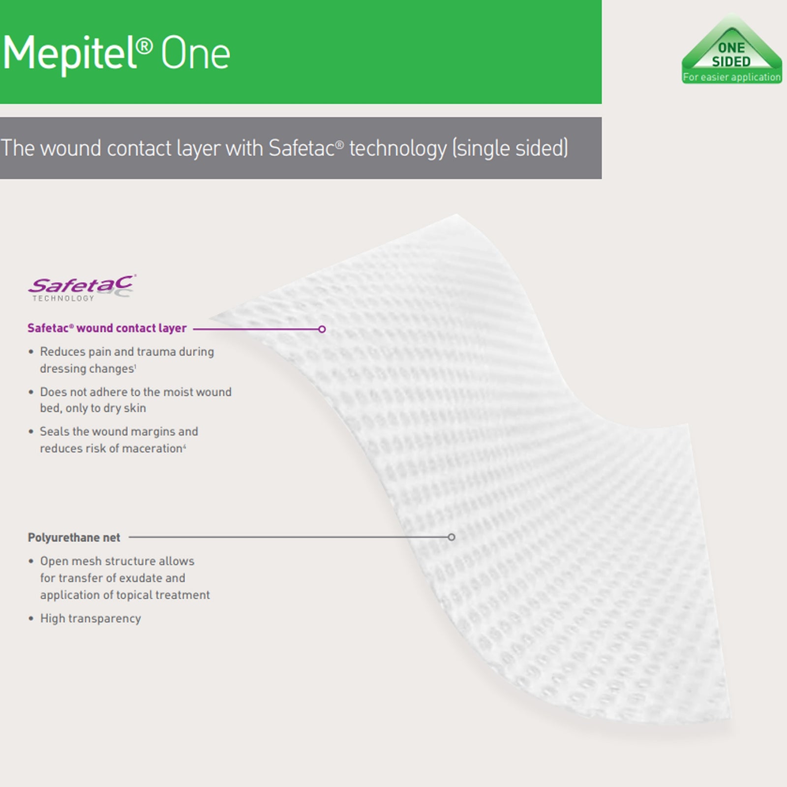 Mepitel One Wound Contact Layer Dressing