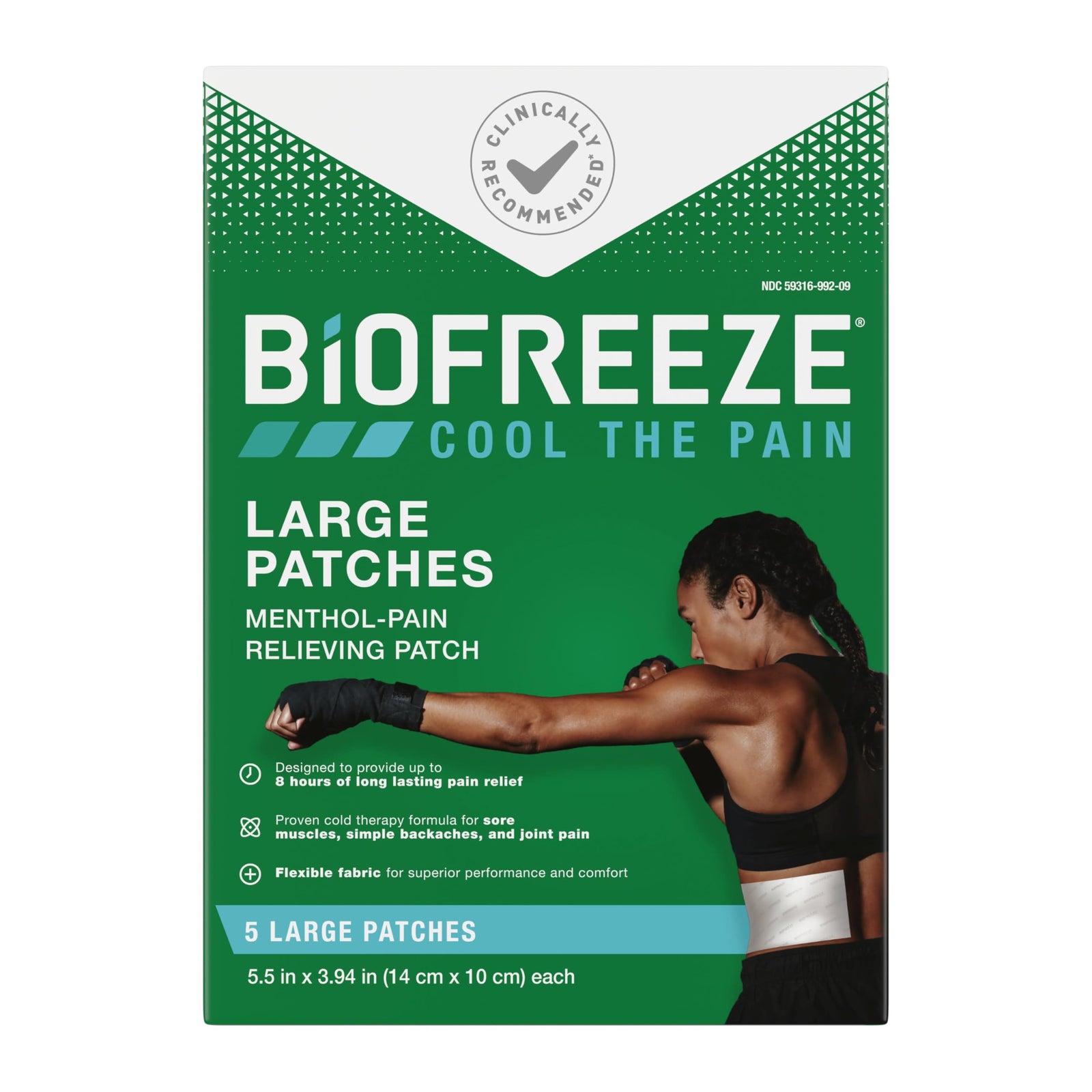Hygenic Biofreeze Pain Relief Patch, 5 Count