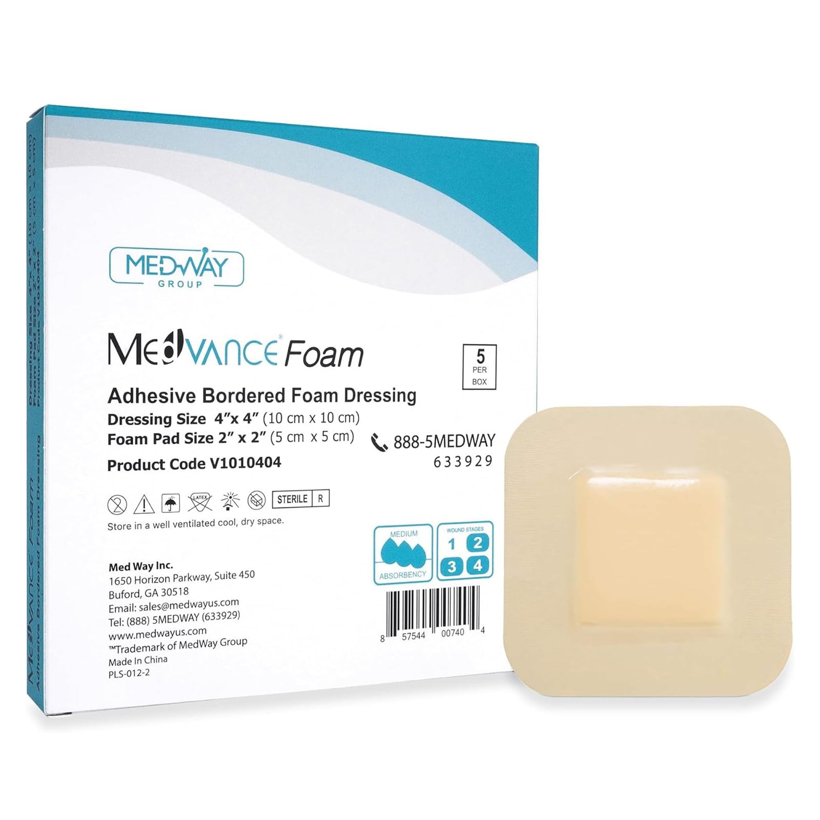MPM Medical DryMax Blue Bordered Super Absorbent Dressing