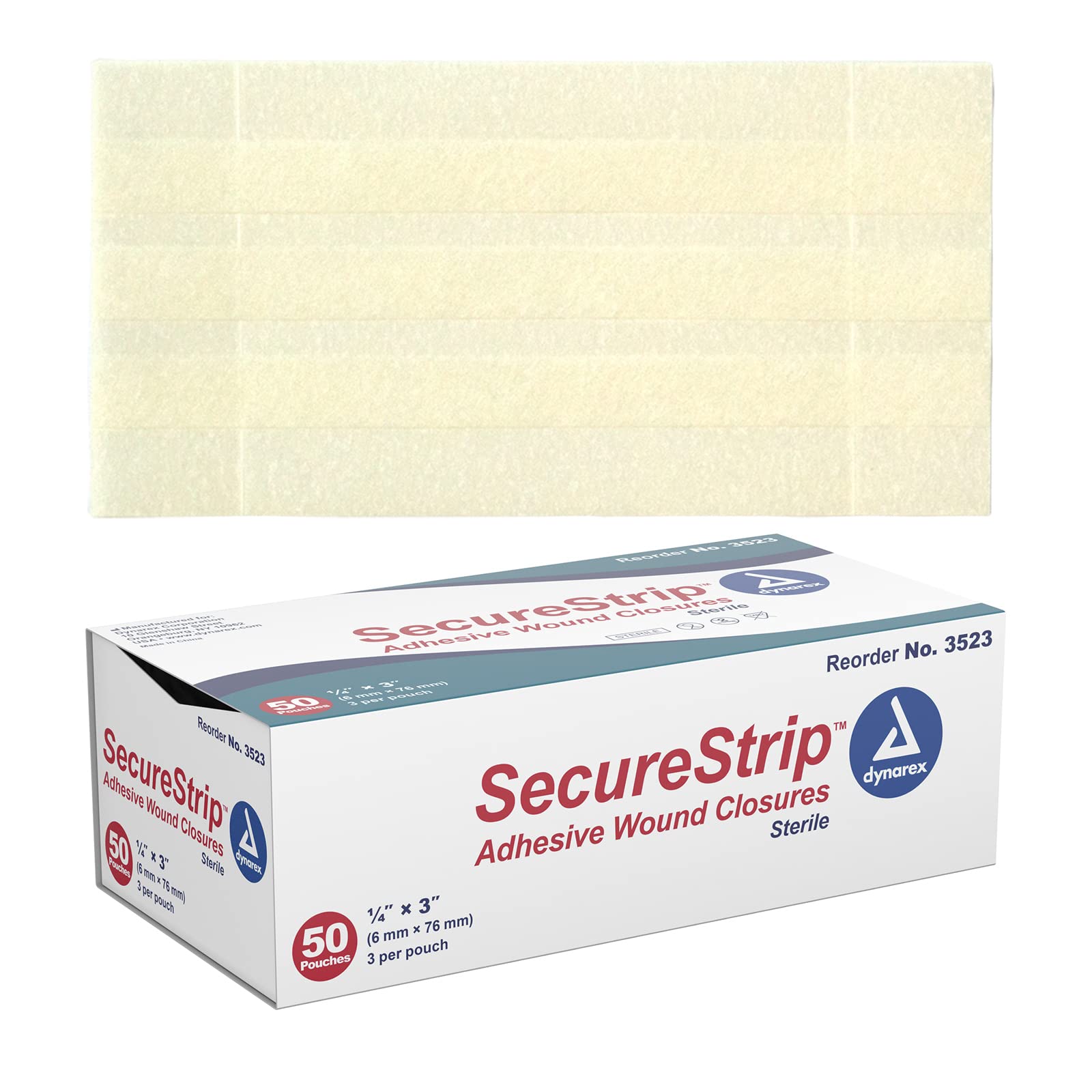 Dynarex Adhesive Wound Closure Strips - Multiple Sizes