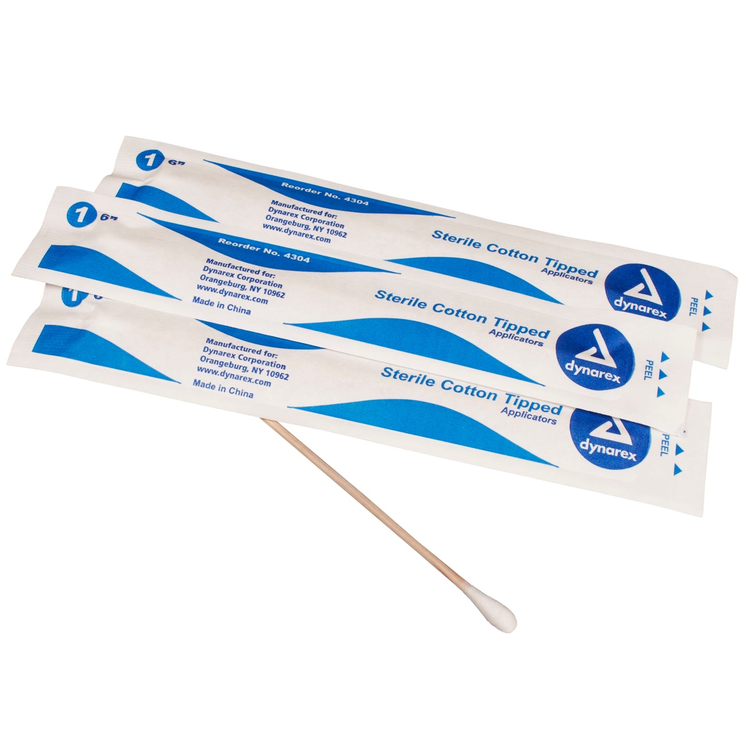 DYNAREX Sterile Cotton Tip Applicators, 6 Inch