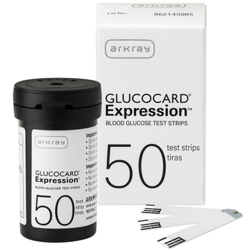 ARKRAY GLUCOCARD Expression Test Strips - Box of 50
