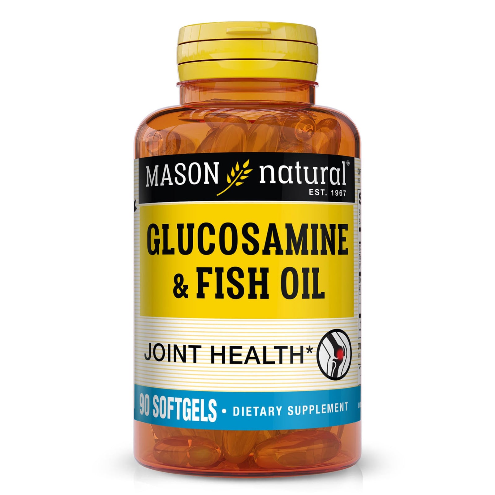 Mason Vitamins Glucosamine and Fish Oil Softgels