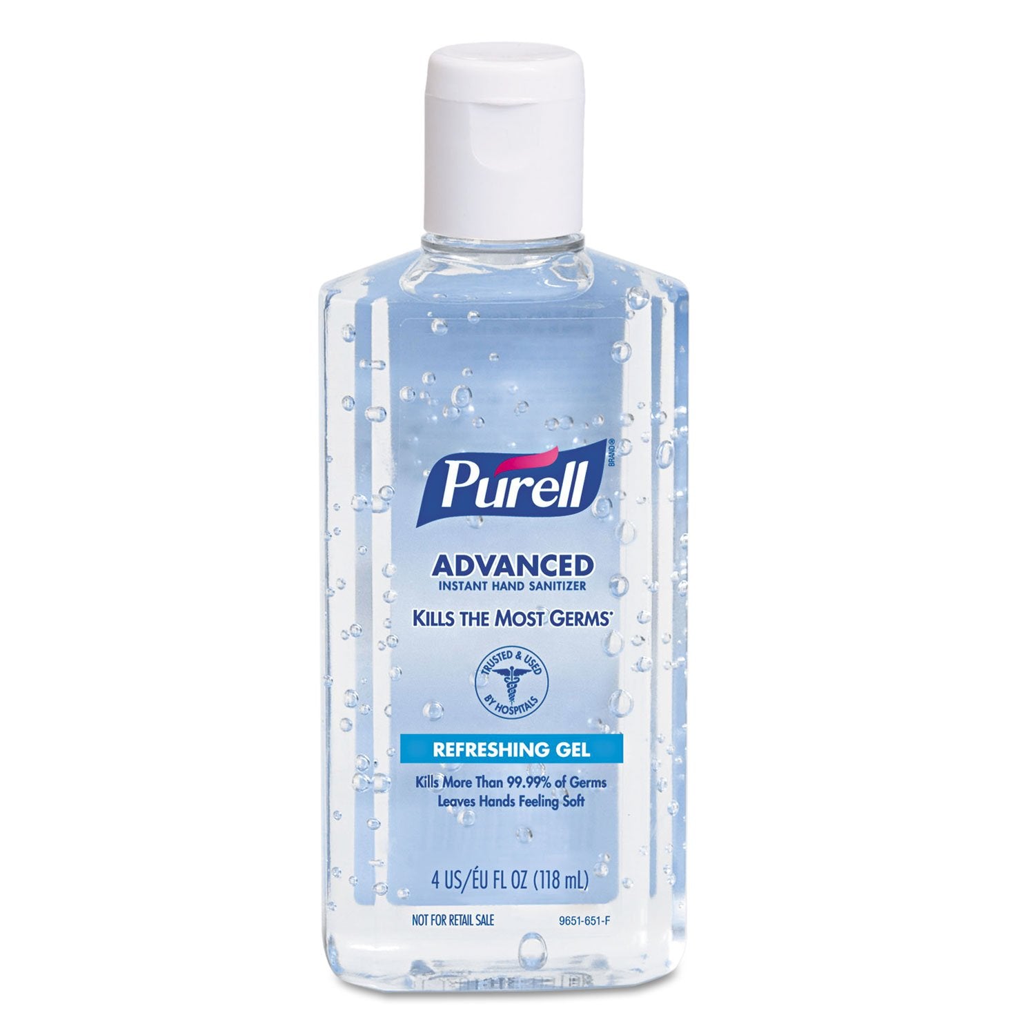GOJO Purell Advanced Hand Sanitizer Gel, 4 oz, Portable Flip Cap Bottle