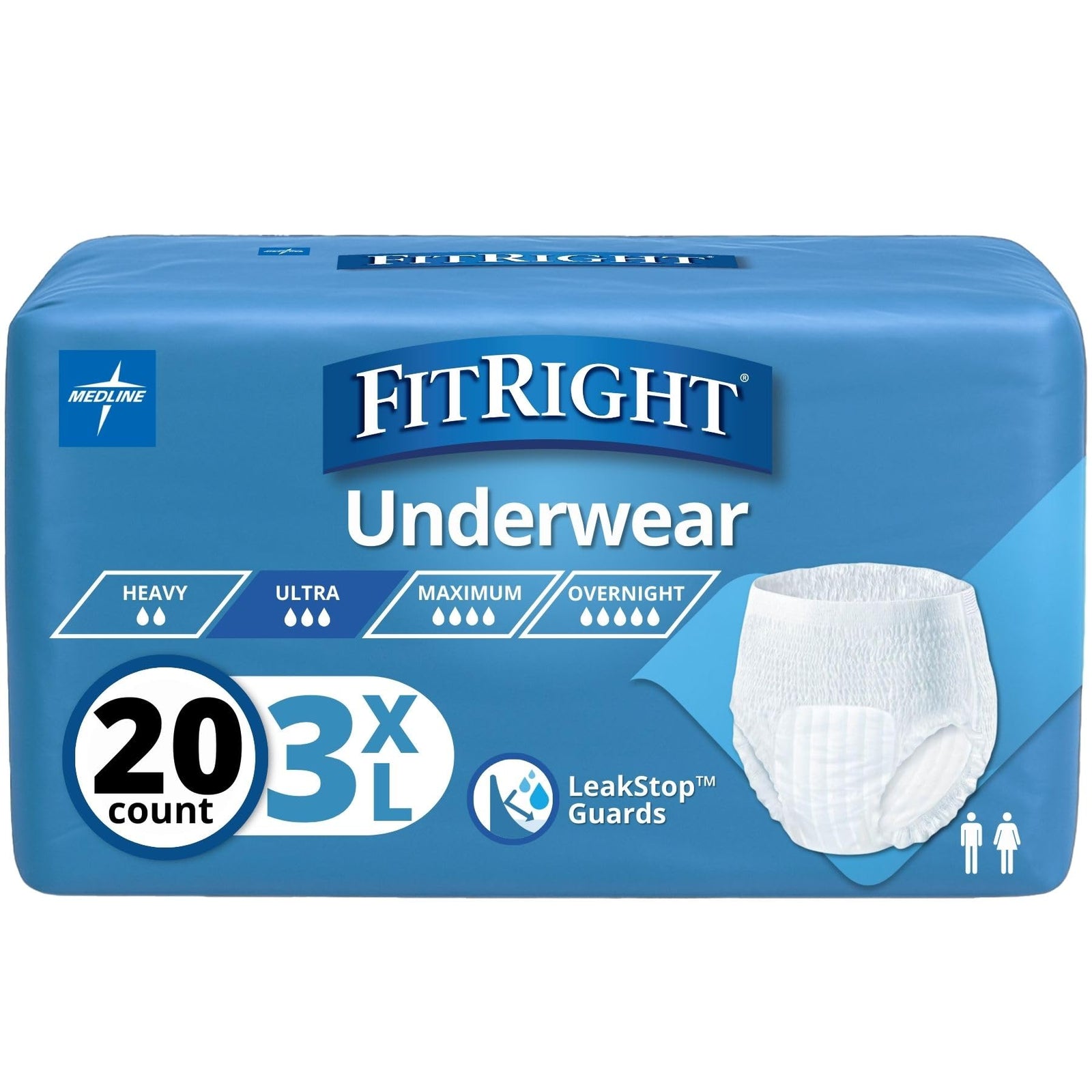 Medline FitRight Ultra Briefs - Adult Incontinence Briefs