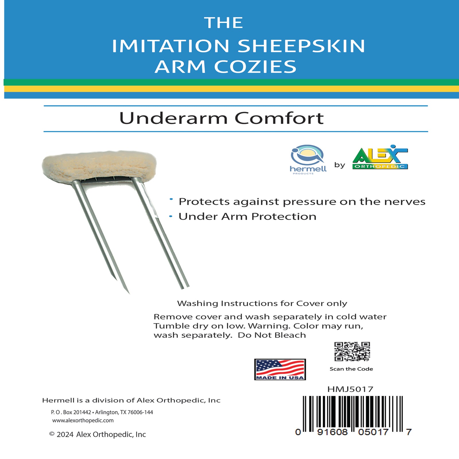 Crutch Cover and Hand Grips Set - Pair