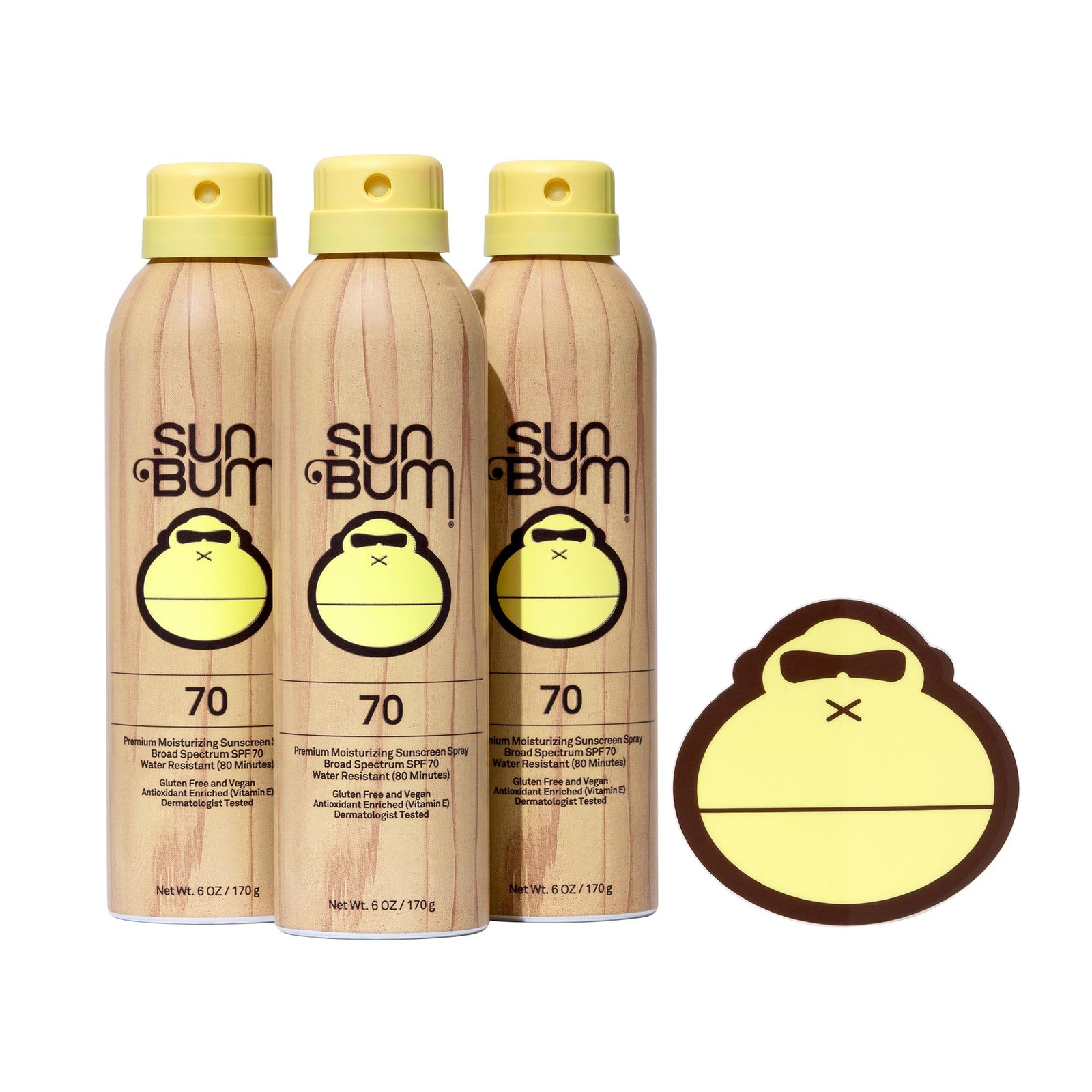 Sun Bum SPF 70 Sunscreen Spray 6 oz
