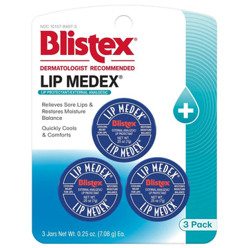 Blistex Lip Medex Lip Balm, 3 Pack