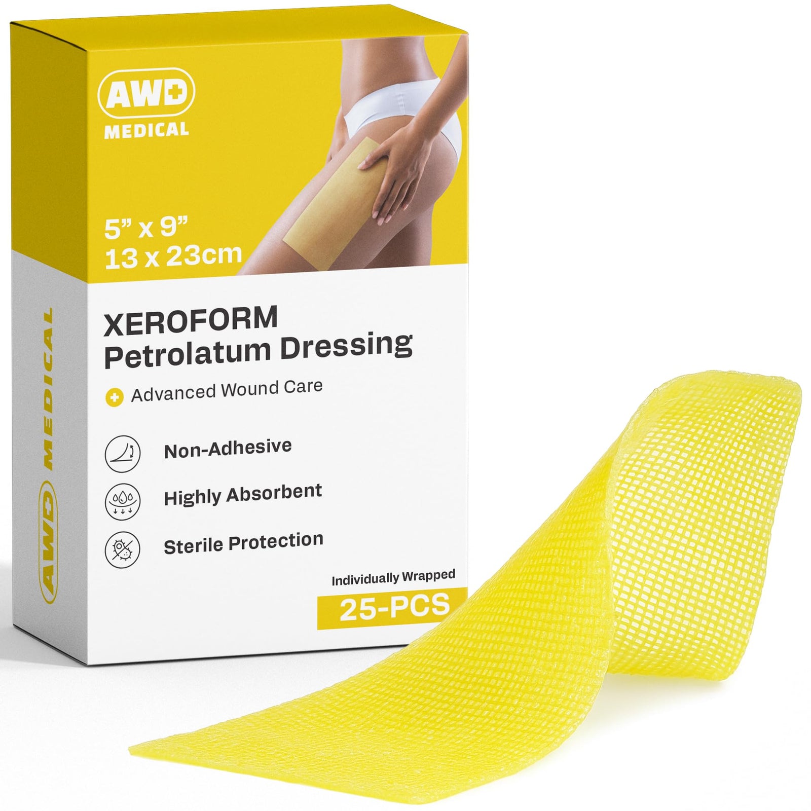Cardinal Health Xeroform Petrolatum Gauze Dressing 5" x 9"