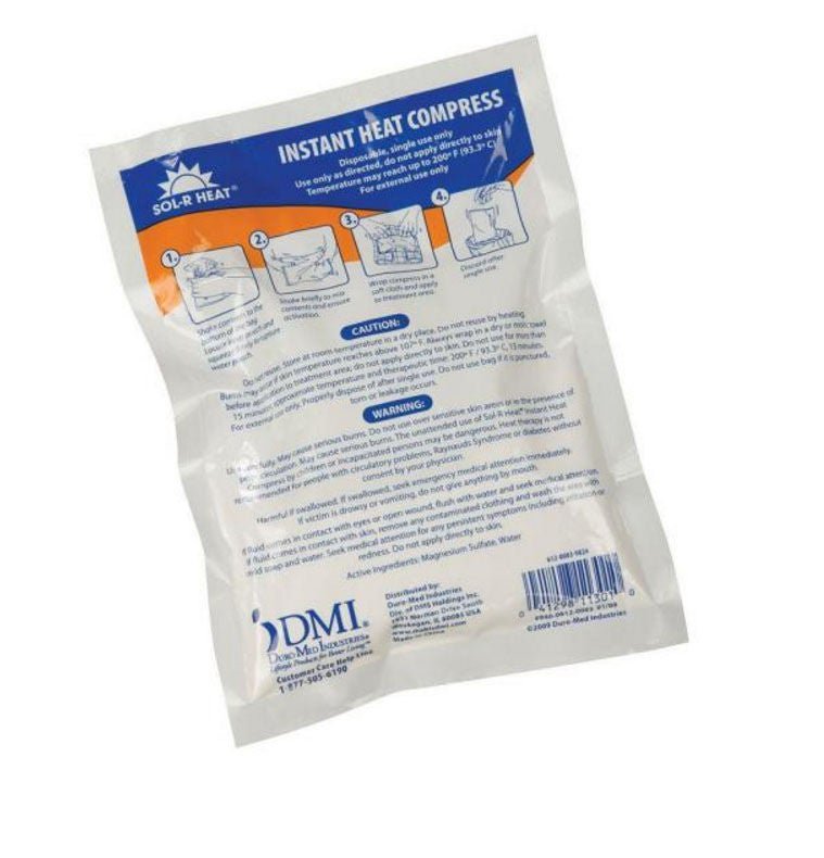 Sol-R Heat Instant Hot Pack, 6 x 8.25 Inch