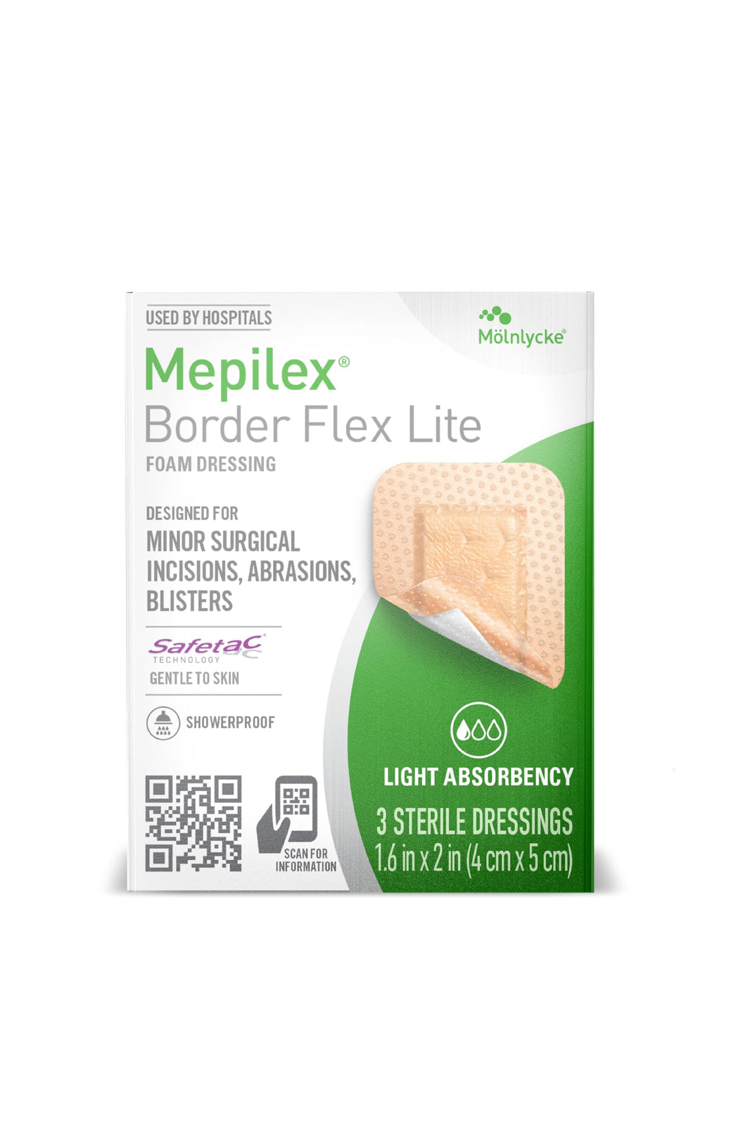 Molnlycke Health Care Mepilex 4x5 inch Foam Dressing